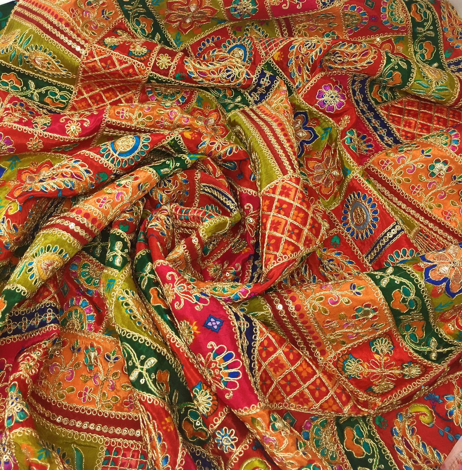 Colourful textile background